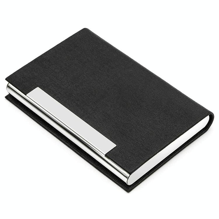 V562-C1038022750DBT-202503280217-00 Stainless Steel Card Holder Sleek Business Accessory - Black - Image 1