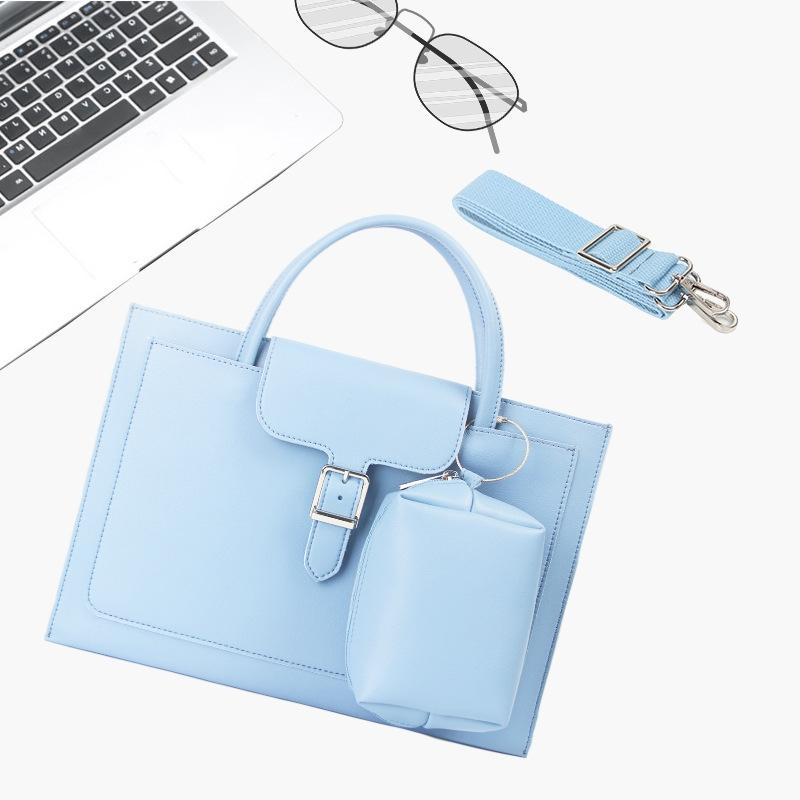 V562-C1039352060DBT-202502282131-00 Waterproof Laptop Bag with Power Pack - 13 Inches Portable - Sky Blue - Image 1