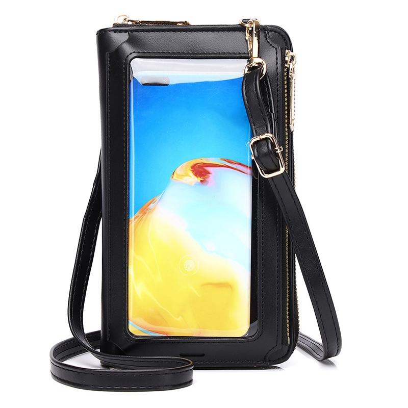 V562-C1044092060DBT-202505191506-00 Touch Screen Cross Body Phone Bag Large Capacity - Black - Image 1