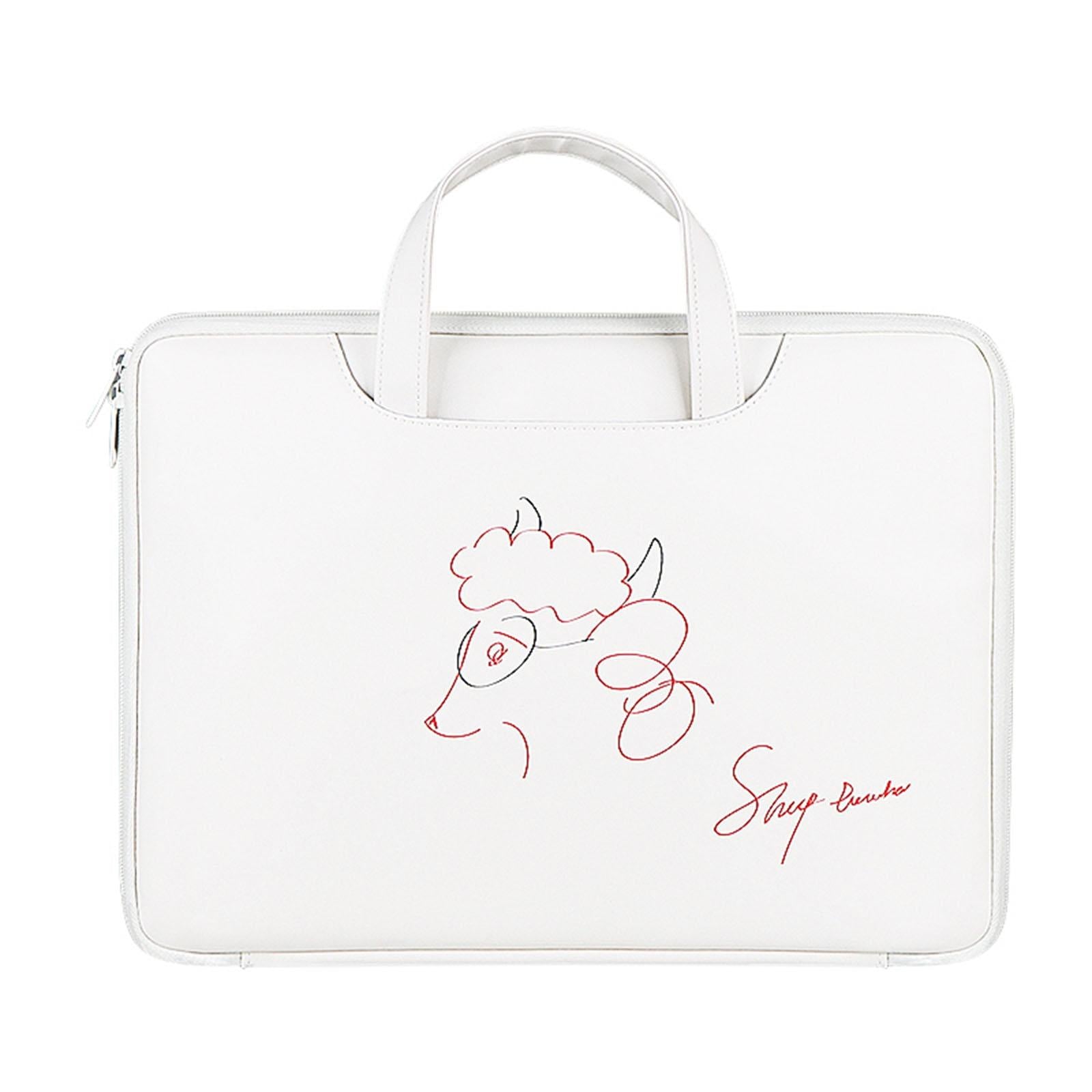 V562-C105197100ADE-202502272016-00 13.3 Inch Lightweight Printed Laptop Bag in Pu Material - Sheep Head - Image 1
