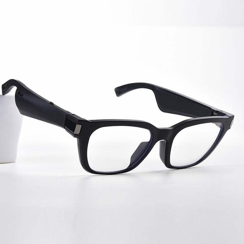 V562-C1060668450DBT-202505261808-00 Waterproof Bluetooth Glasses Earphone - Mini Binaural Smart Call - Transparent - Image 1