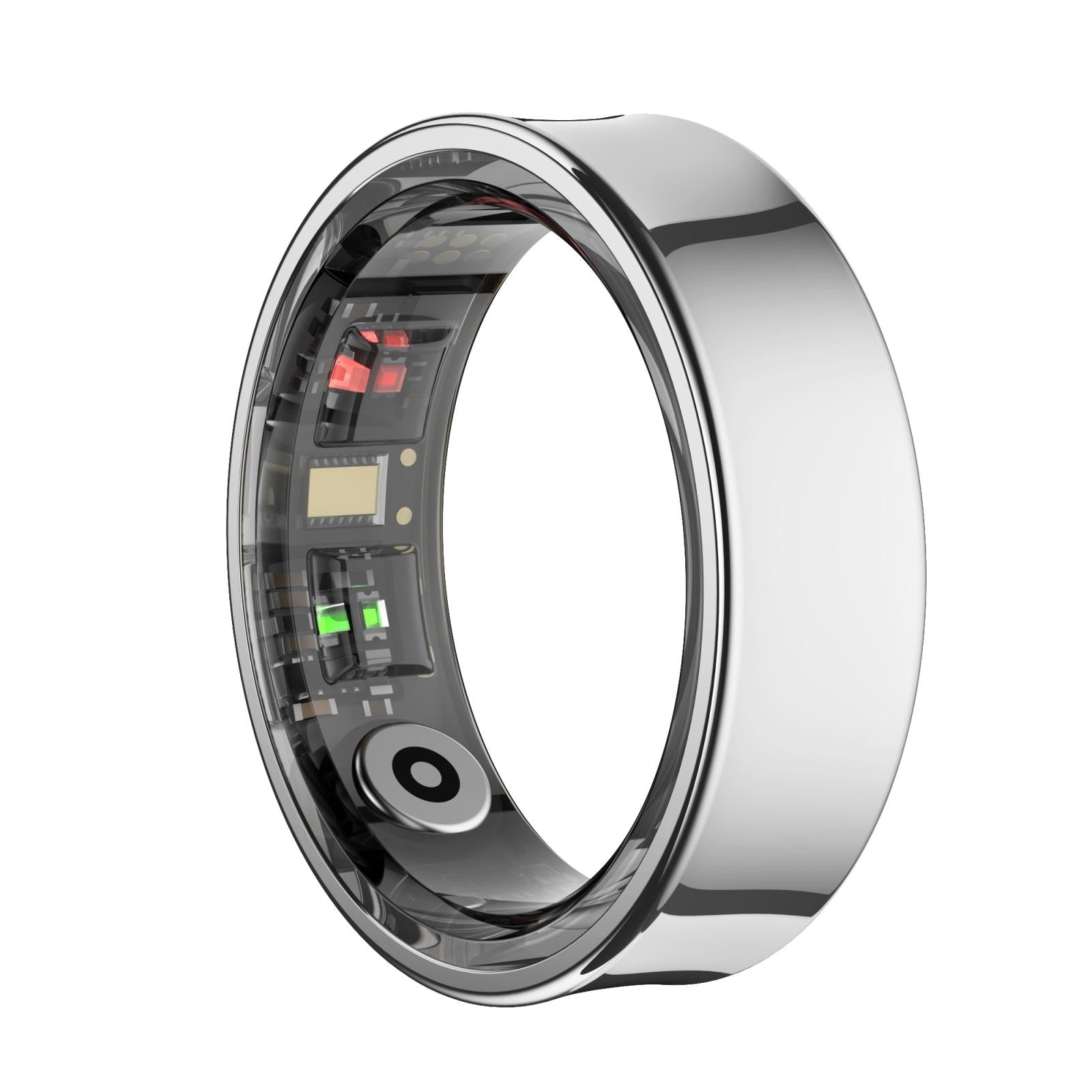 V562-C107247200AYS-202504281825-00 Smart Ring With Heart Rate Blood Oxygen Sleep Monitoring & Sports Modes - Size 10 - Silver - Image 1