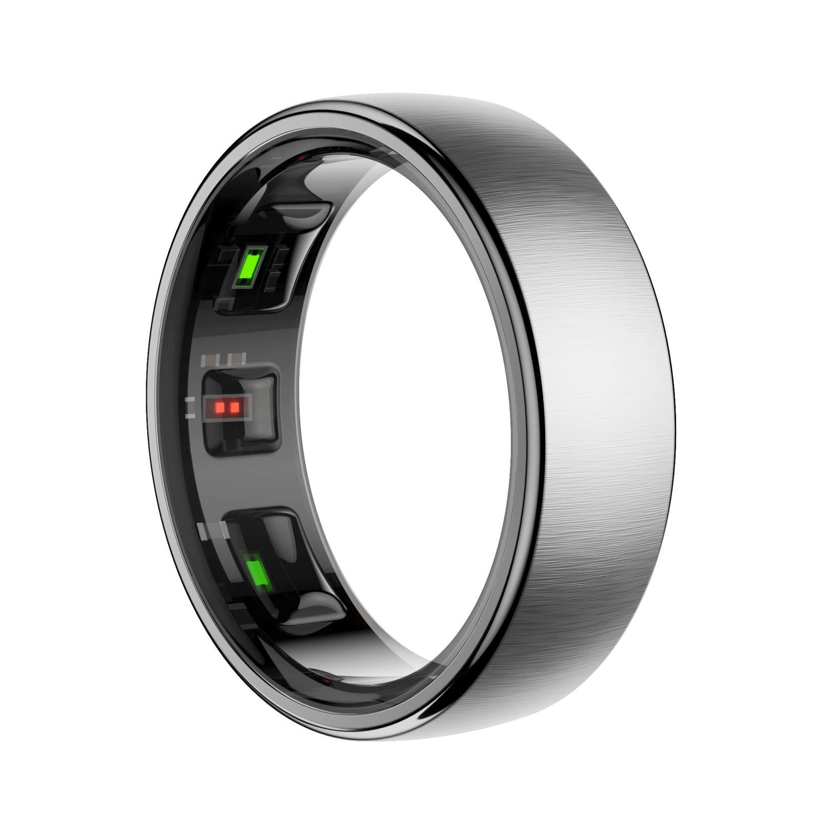 V562-C107397200AYS-202504281911-00 Smart Ring Size 14 Heart Rate Blood Oxygen Sleep Sports - Silver - Image 1