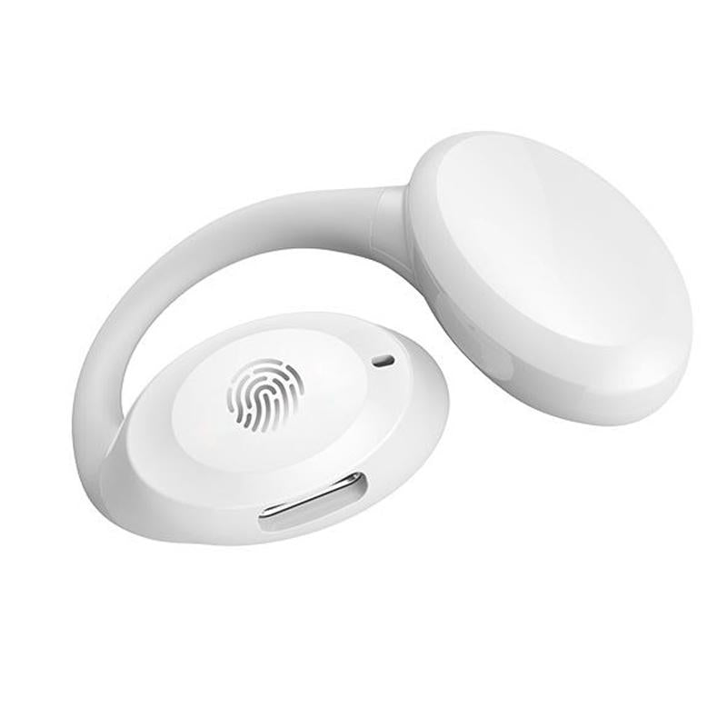 V562-C1087824060DBT-202505222017-00 Waterproof Touch Control Wireless Earphones with Ear-hook for Sports - White - Image 1