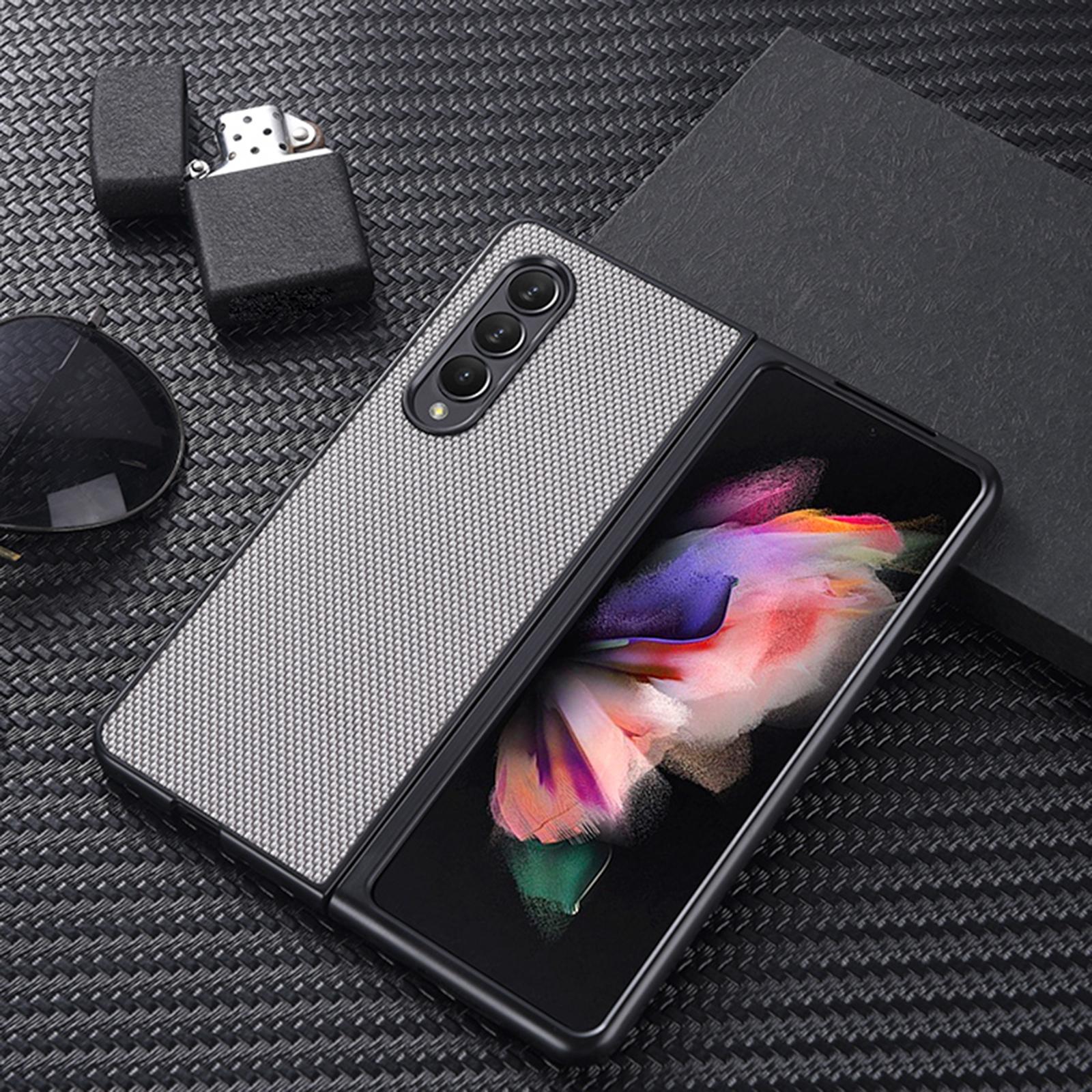 V562-C109870300ADE-202505221936-00 For Samsung Galaxy Z Fold4 5G Shockproof Nylon Phone Case - Grey - Image 1