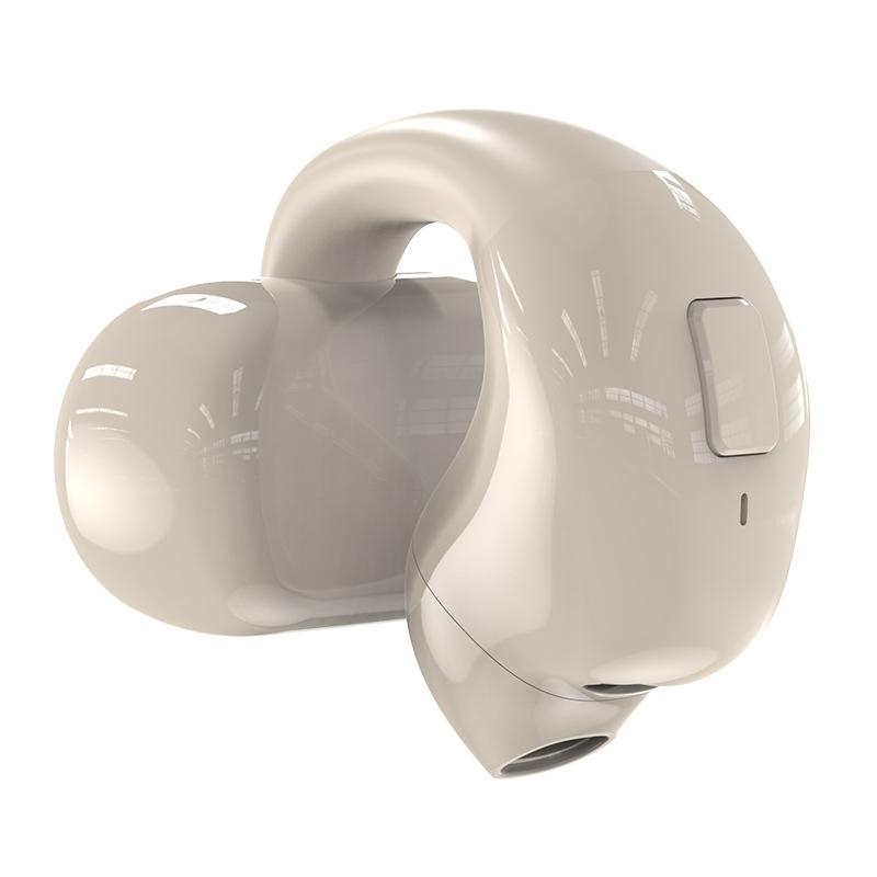 V562-C1099914060DBT-202505211931-00 Wireless Clip-on Bluetooth Earphone for Sports and Gaming - Light Skin - Image 1