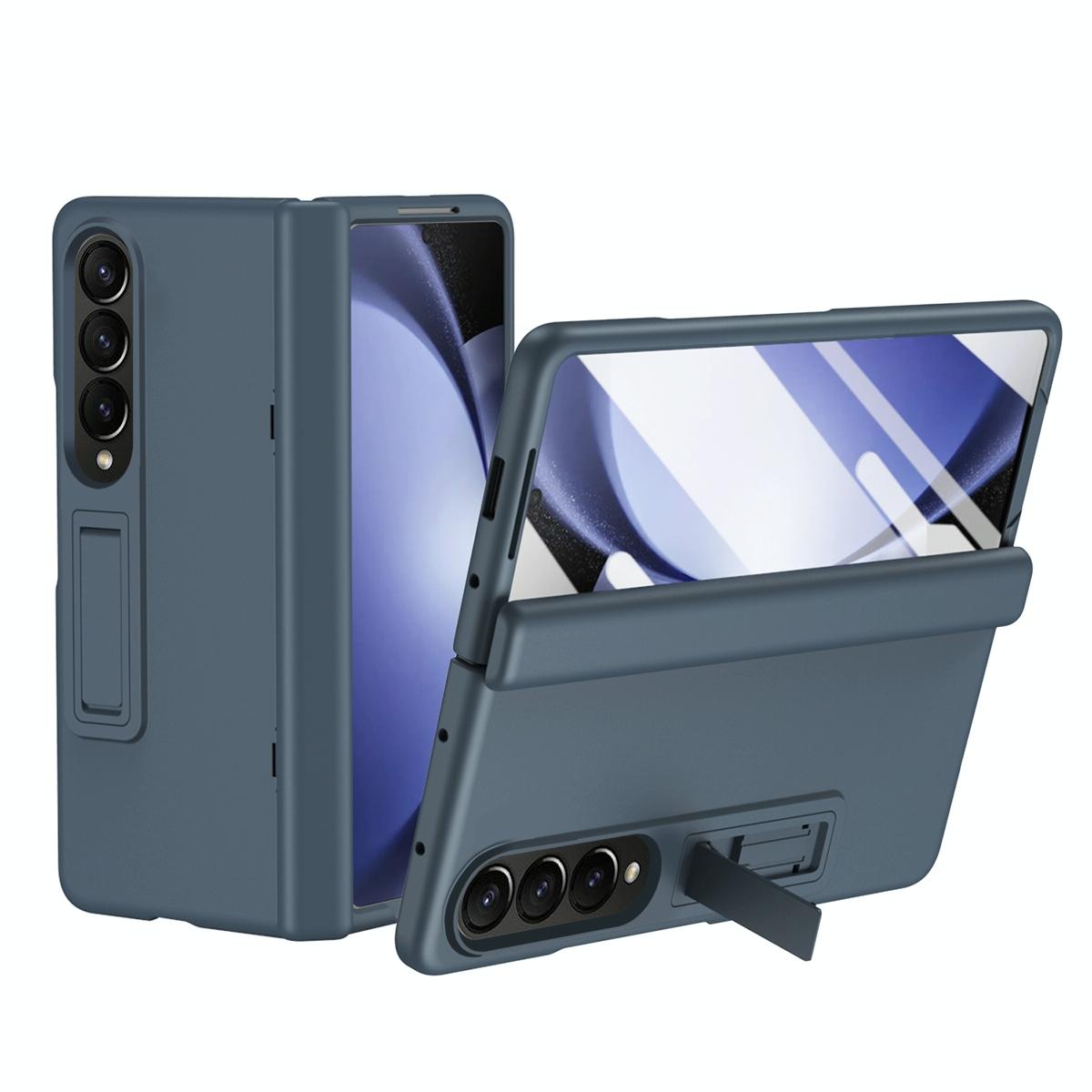V562-C201715200AYS-202505291306-00 For Samsung Galaxy Z Fold4 5G Shockproof Case With Holder - All-Inclusive - Grey - Image 1