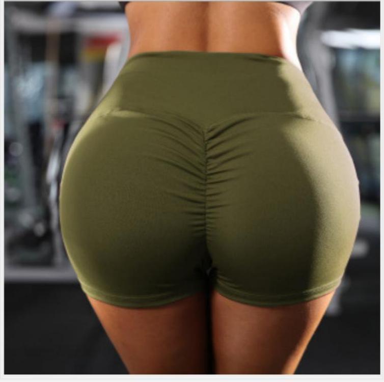 V562-C3016549040DBT-202503262021-00 Fitness Yoga Shorts For Women Outdoor Jogging & Hiking Trunks-Medium - Green - Image 1