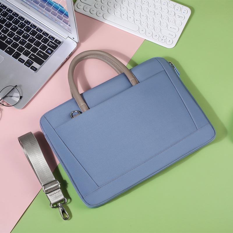 V562-C3050354060DBT-202502282110-00 13-13.3 Inch Laptop Bag Crossbody Briefcase in Oxford Cloth - Blue - 15 - 16.1 Inch - Image 1