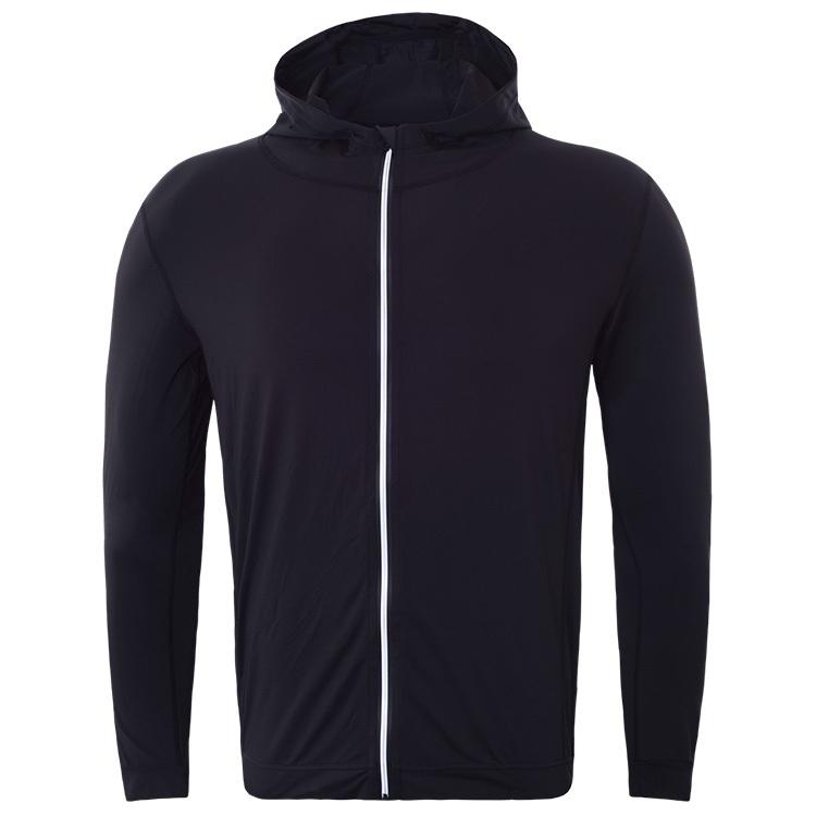 V562-CA11270032YZ-202505262041-00 Men's Quick Dry Sports Coat Black Size L - Black L - Image 1