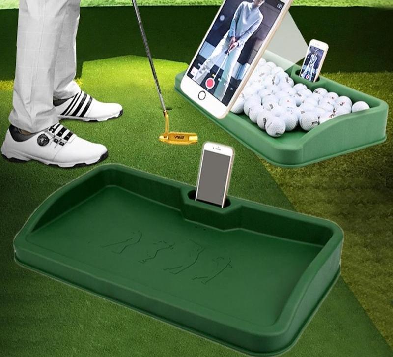 V562-CA21641741YZ-202503041745-00 Black Character Pattern Golf Service Box with Phone Stand - 100 Balls - Green Pgm - Image 1