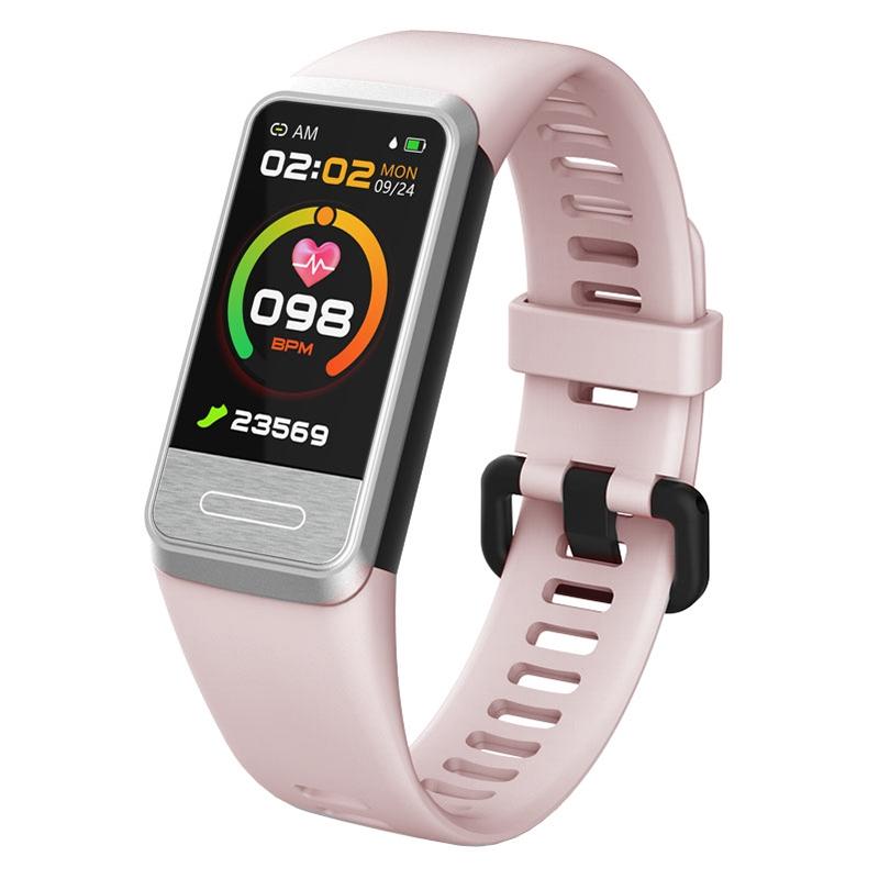 V562-D100450500ADE-202504252142-00 Smart Blood Glucose Sleep Tracker - Tft Hd Display - Pink - Image 1