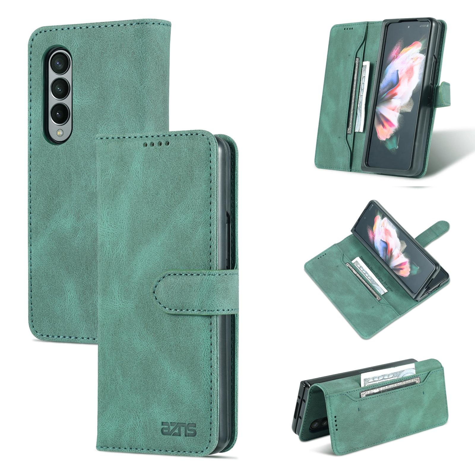 V562-D100521300ADE-202505221926-00 For Samsung Galaxy Z Fold4 5G Horizontal Flip Tpu Phone Case - Green - Image 1