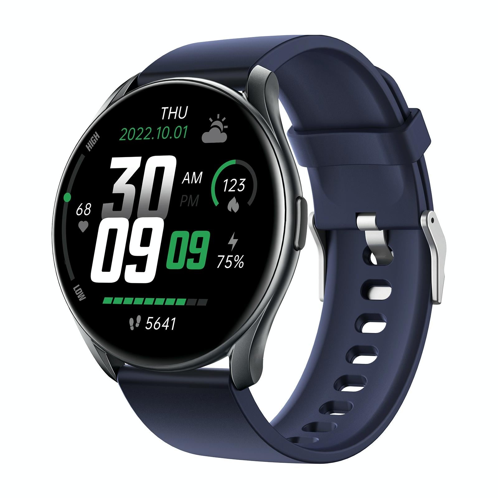 Smart Watch With Heart Rate And Blood Pressure Monitoring - Blue
