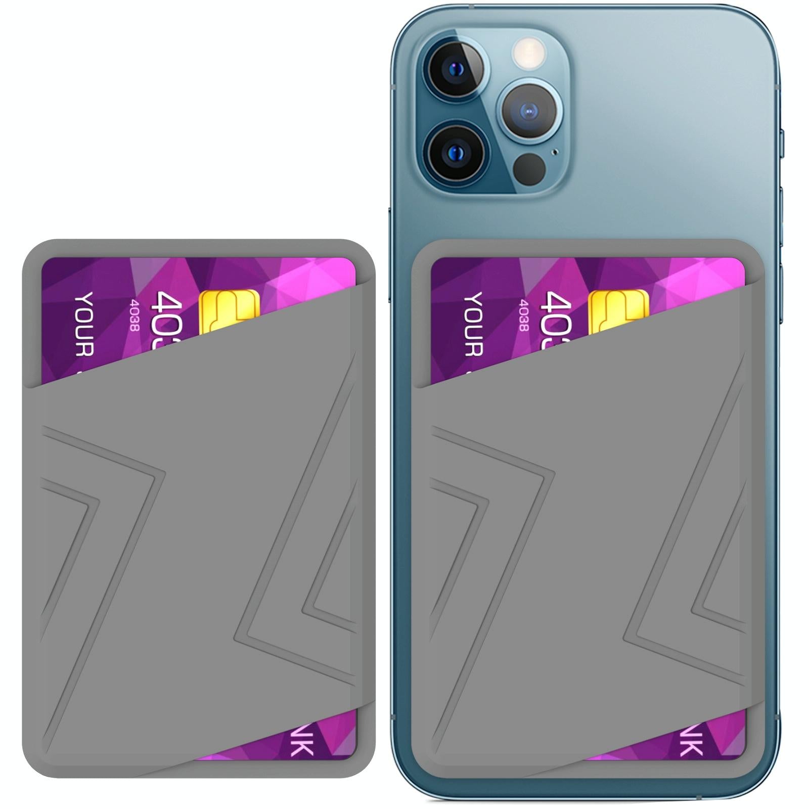 V562-D1009393060DBT-202503281922-00 Silicone Adhesive Card Case Black - Gray - Image 1