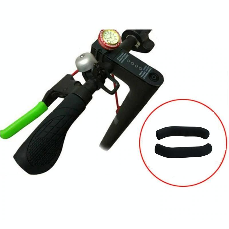 V562-D1020210830DBT-202505262138-00 Non-slip Silicone Handbrake Covers for Xiaomi Mijia M365 Electric Scooter 2 Pcs - Black - Image 1