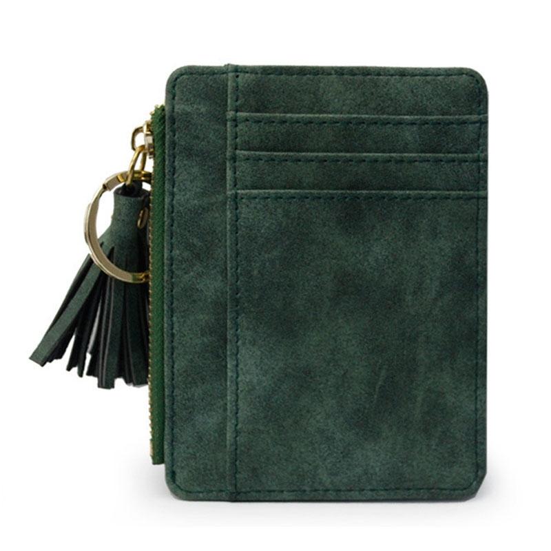 V562-D1038173060DBT-202503280225-00 Compact Card Holder With Large Capacity Cute Mini Coin Purse - Green - Image 1