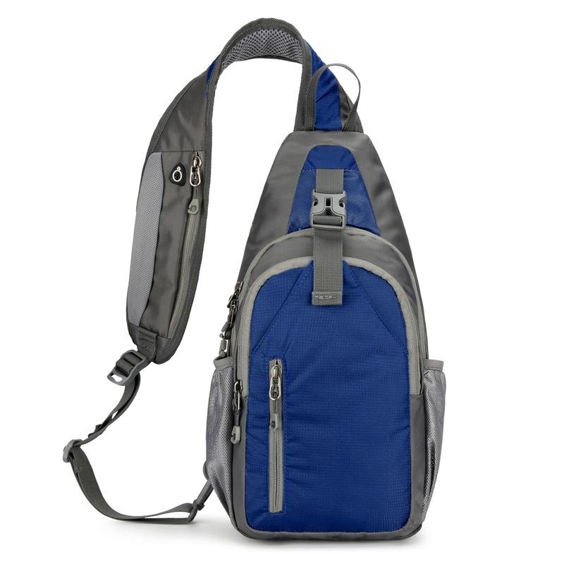 V562-D1059935060DBT-202503032021-00 Waterproof Outdoor Sports Chest Bag Crossbody Single Shoulder Design - Dark Blue - Image 1