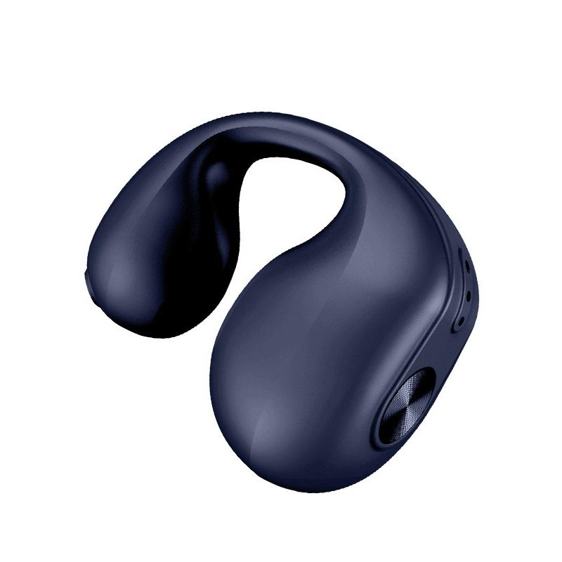 V562-D1067383060DBT-202505261813-00 Mini Bone Conduction Bluetooth Earphone for Running and Sports - Blue - Image 1