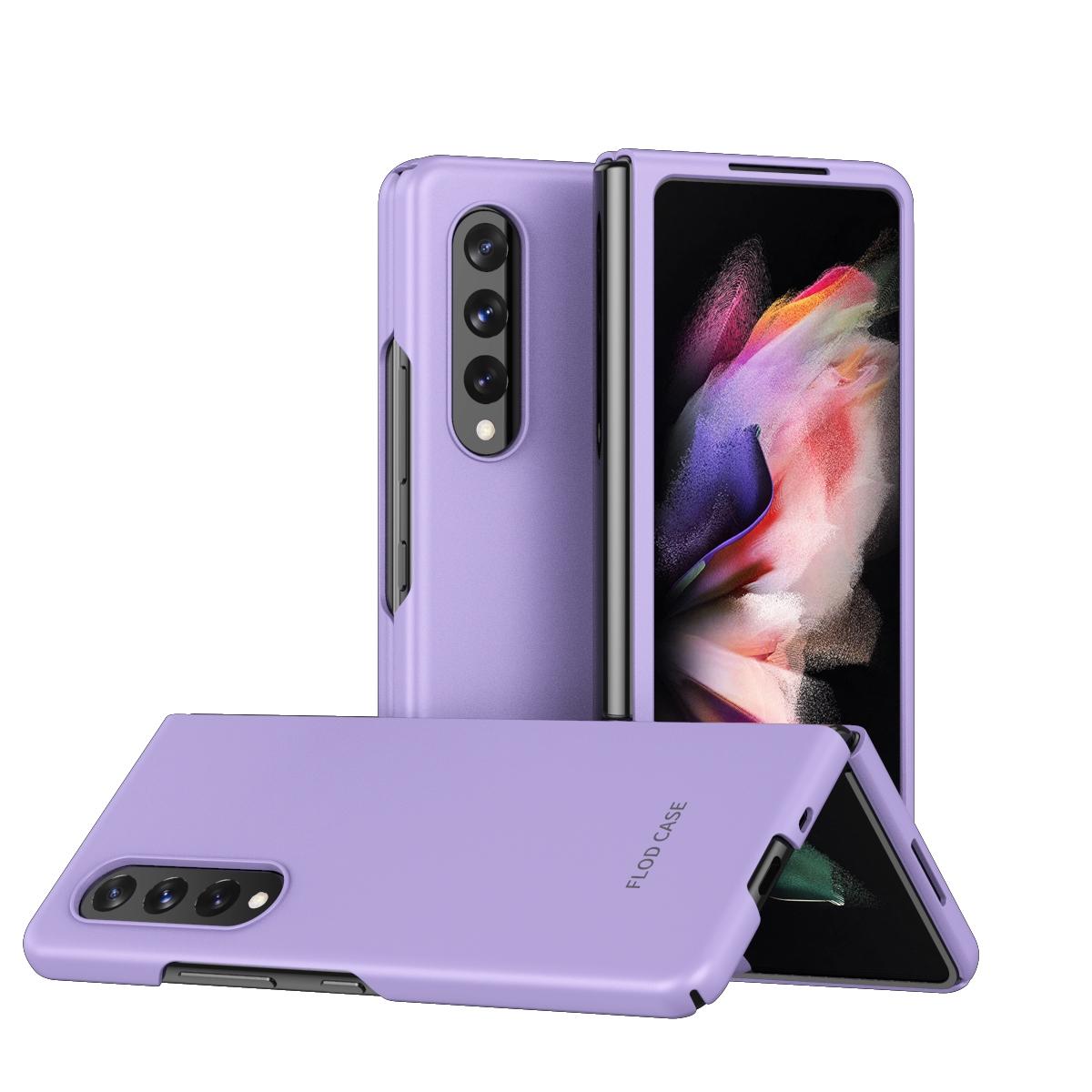 V562-D107182300ADE-202503211311-00 For Samsung Galaxy Z Fold4 5G Foldable Shockproof Phone Case - Purple - Image 1