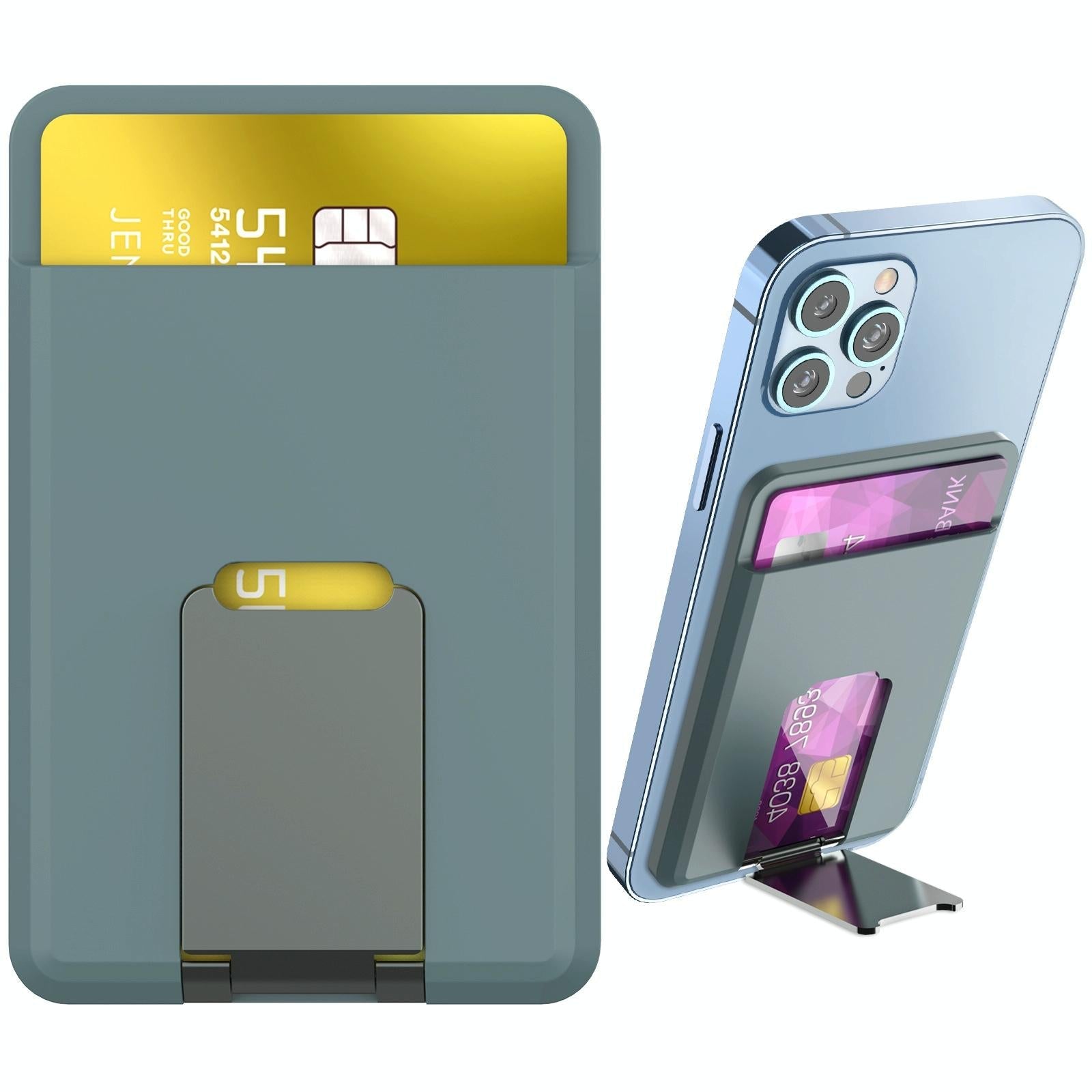 V562-D1073853060DBT-202503280212-00 Universal Mobile Phone Card Holder Organizer Bag - Green - Image 1