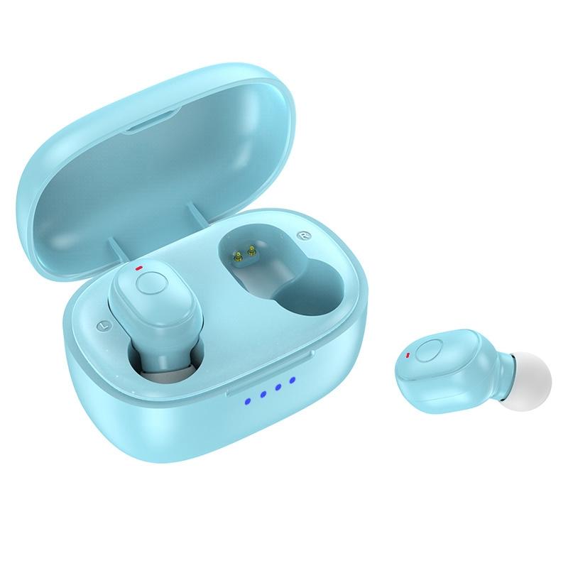 V562-D108266100AYS-202502241440-00 Waterproof Mini Touch-control Bluetooth Earphones with Noise Cancelling - Blue - Image 1