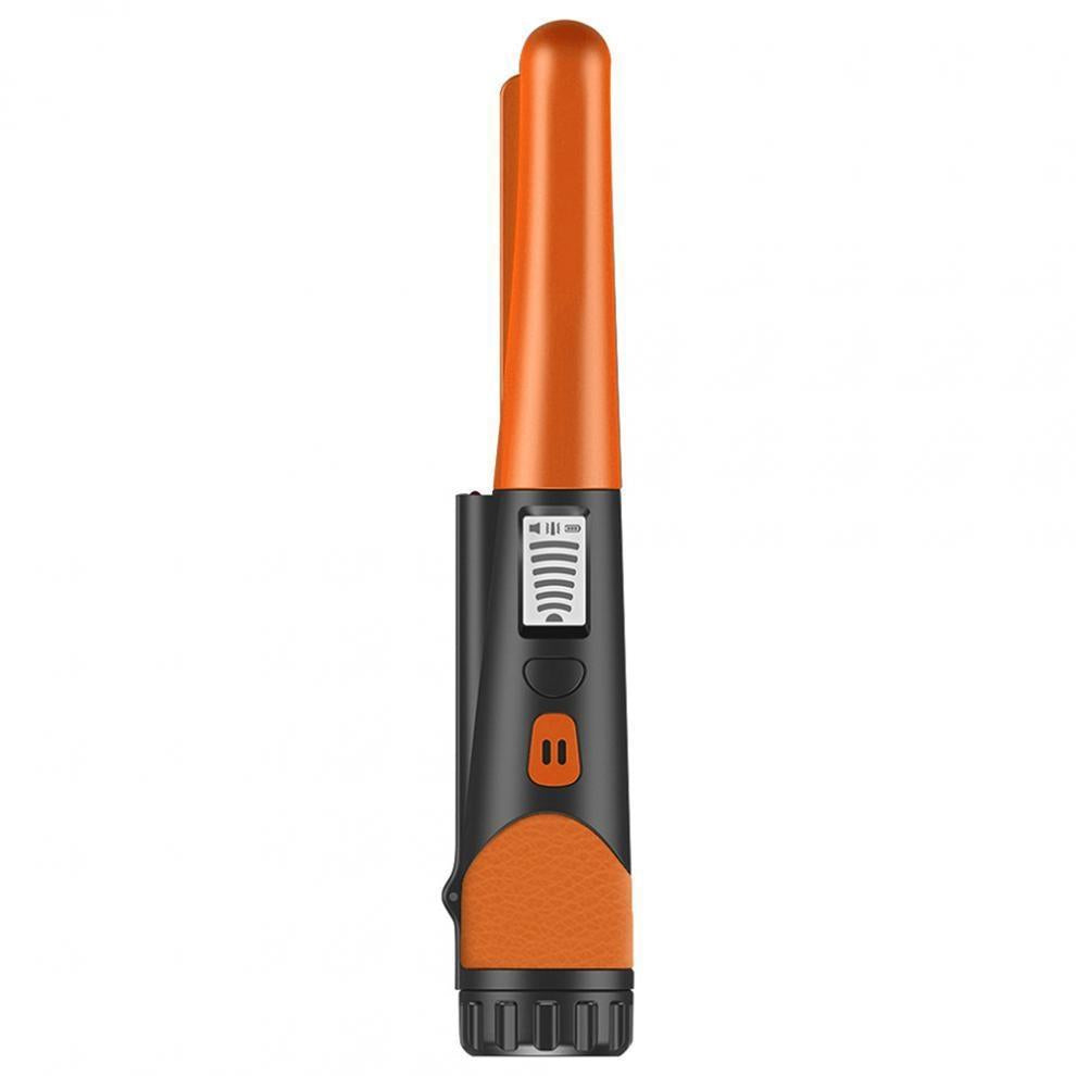 V562-D1083393060DBT-202505211922-00 Lcd Display Gold Treasure Hunter with Flashlight - Handheld Metal Detector Black - Orange - Image 1
