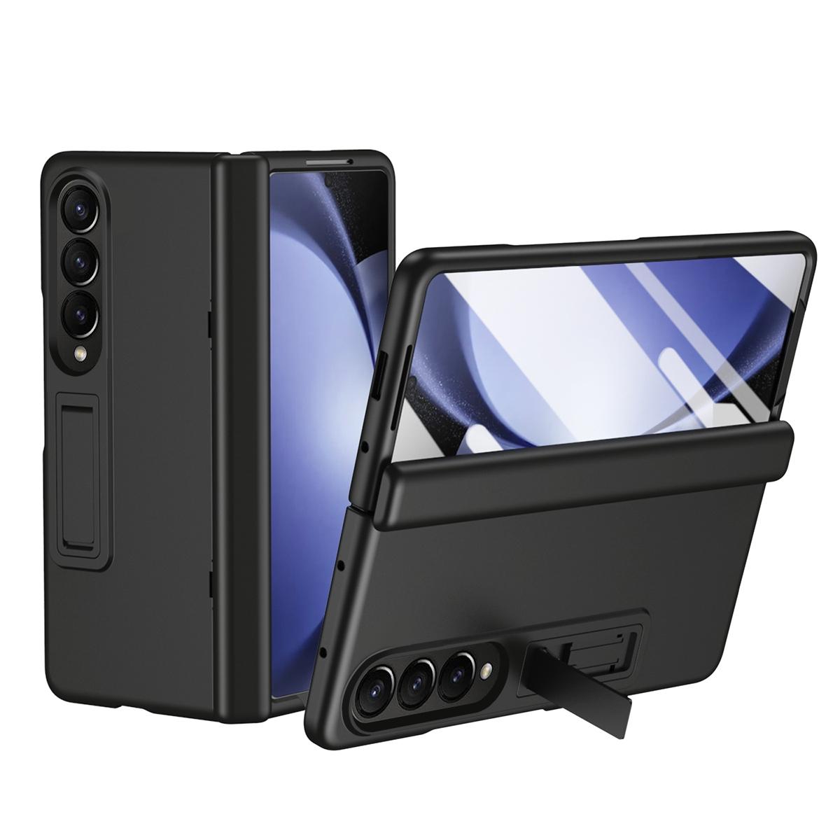 V562-D201715200AYS-202505291306-00 For Samsung Galaxy Z Fold4 5G Shockproof Case With Holder - All-Inclusive - Black - Image 1