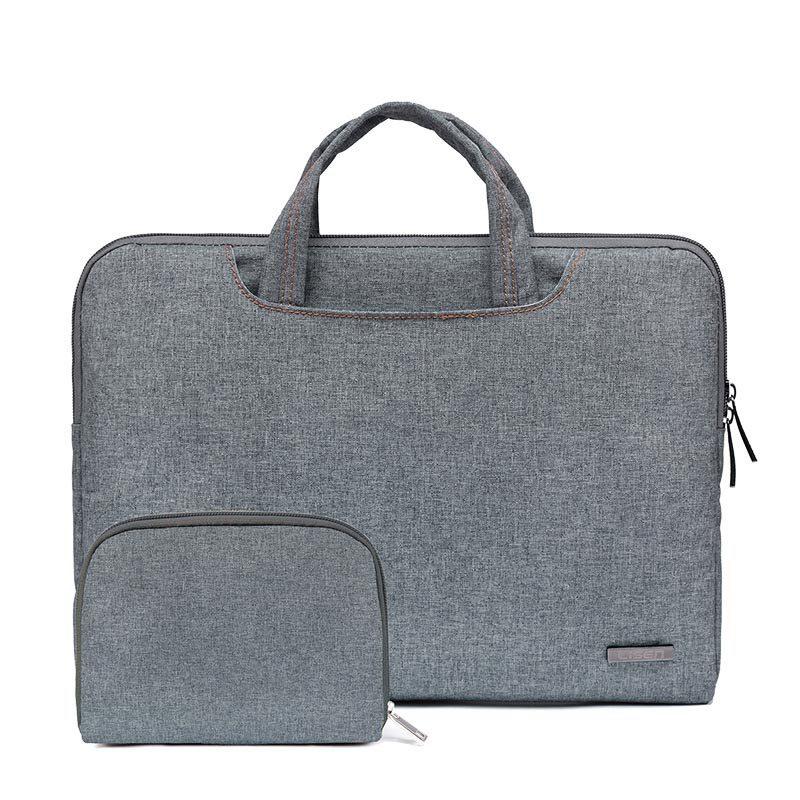 V562-D2027175950DBT-202502282151-00 13.3 Inch Simple Business Laptop Bag With Liner - Ls-116 - Snowflake Nylon Gray - Image 1