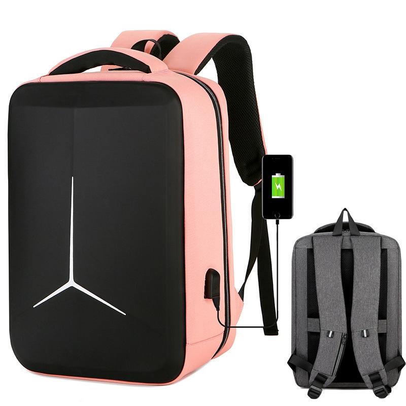 V562-D2043084060DBT-202502281930-00 Waterproof Business Laptop Backpack with Usb Port - Multifunctional - Pink - 17 Inch - Image 1