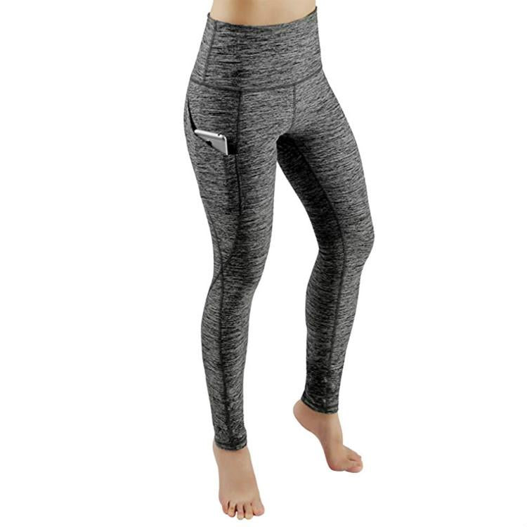 V562-D3006975140DBT-202503262011-00 High Waist Slim Sports Leggings Women Tight Sportswear Size L - Gray - Image 1
