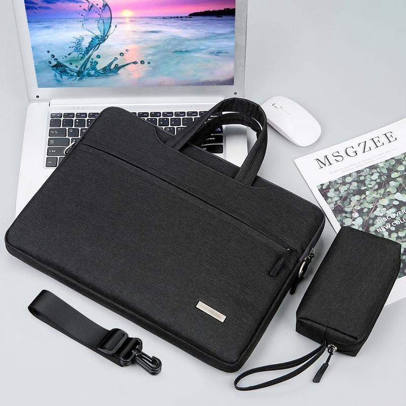 V562-D400822300ADE-202502281930-00 14 Inch Inner Bag with Shoulder Strap for Handbag or Laptop - Power Bag - Black - Image 1
