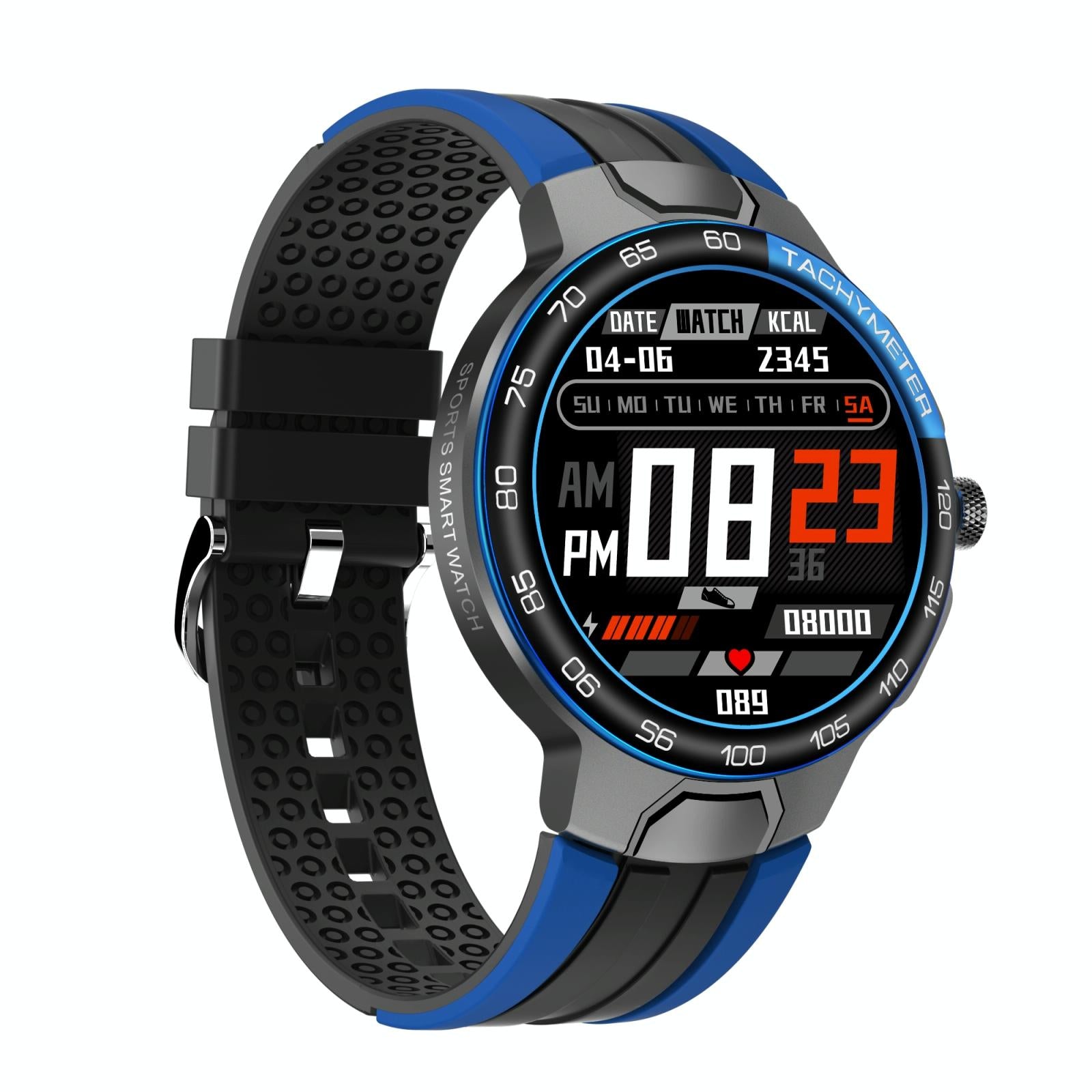 V562-E100764100ADE-202504252131-00 Waterproof Smart Wristband With Menstrual Cycle Reminder And Heart Rate Monitor - Blue - Image 1