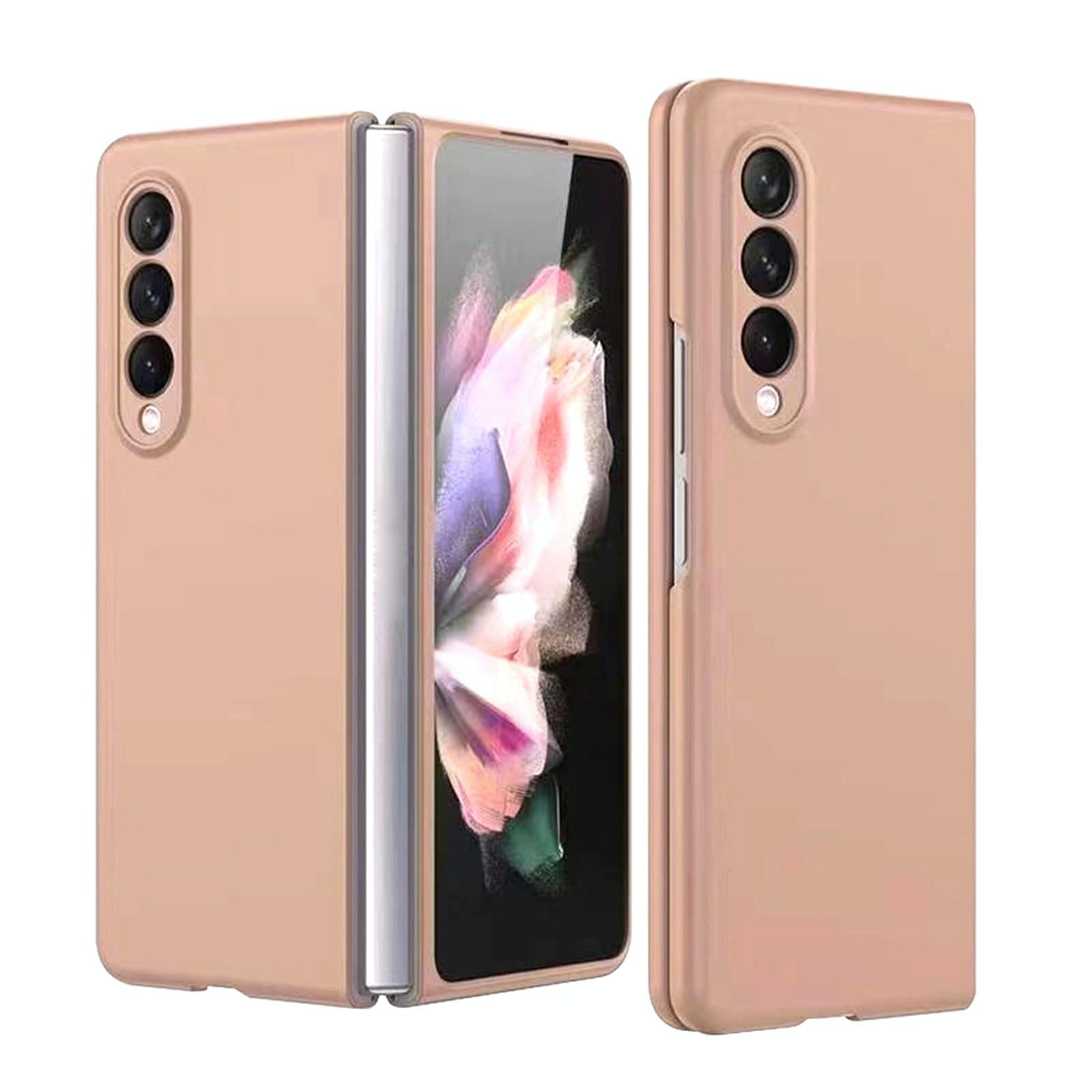 V562-E102252300ADE-202503211435-00 For Samsung Galaxy Z Fold4 5G Foldable Metal-Look Phone Case - Gold - Image 1