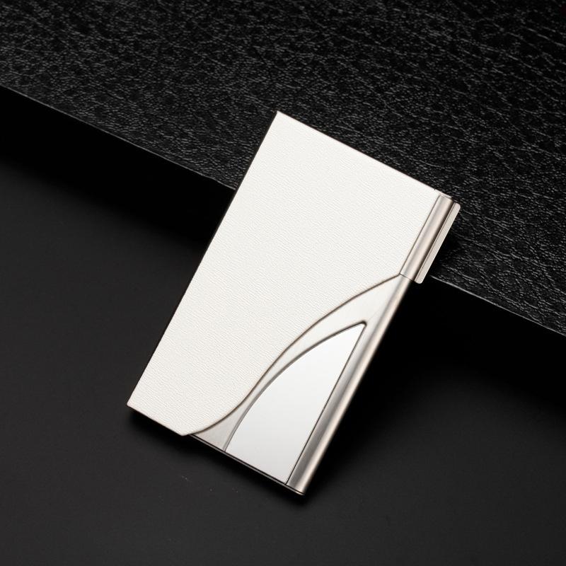 V562-E1036022750DBT-202503281926-00 Stainless Steel Business Card Case Large Capacity - Oracle White - Image 1