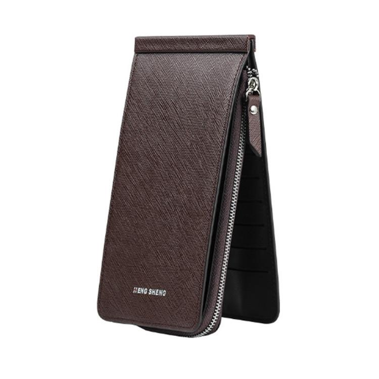 V562-E103847080DBT-202503280227-00 Ultra Thin Multi Card Wallet Multi Function Card Holder - Coffee - Image 1