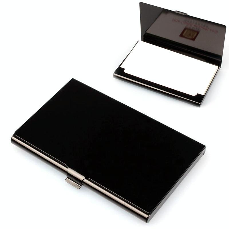 V562-E104699840DBT-202503280227-00 Business Id Credit Card Holder Wallet Black - Image 1