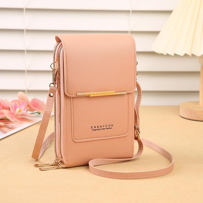 V562-E1057774060DBT-202505191715-00 Multifunctional Touch Screen Crossbody Bag - Light Pink - Image 1