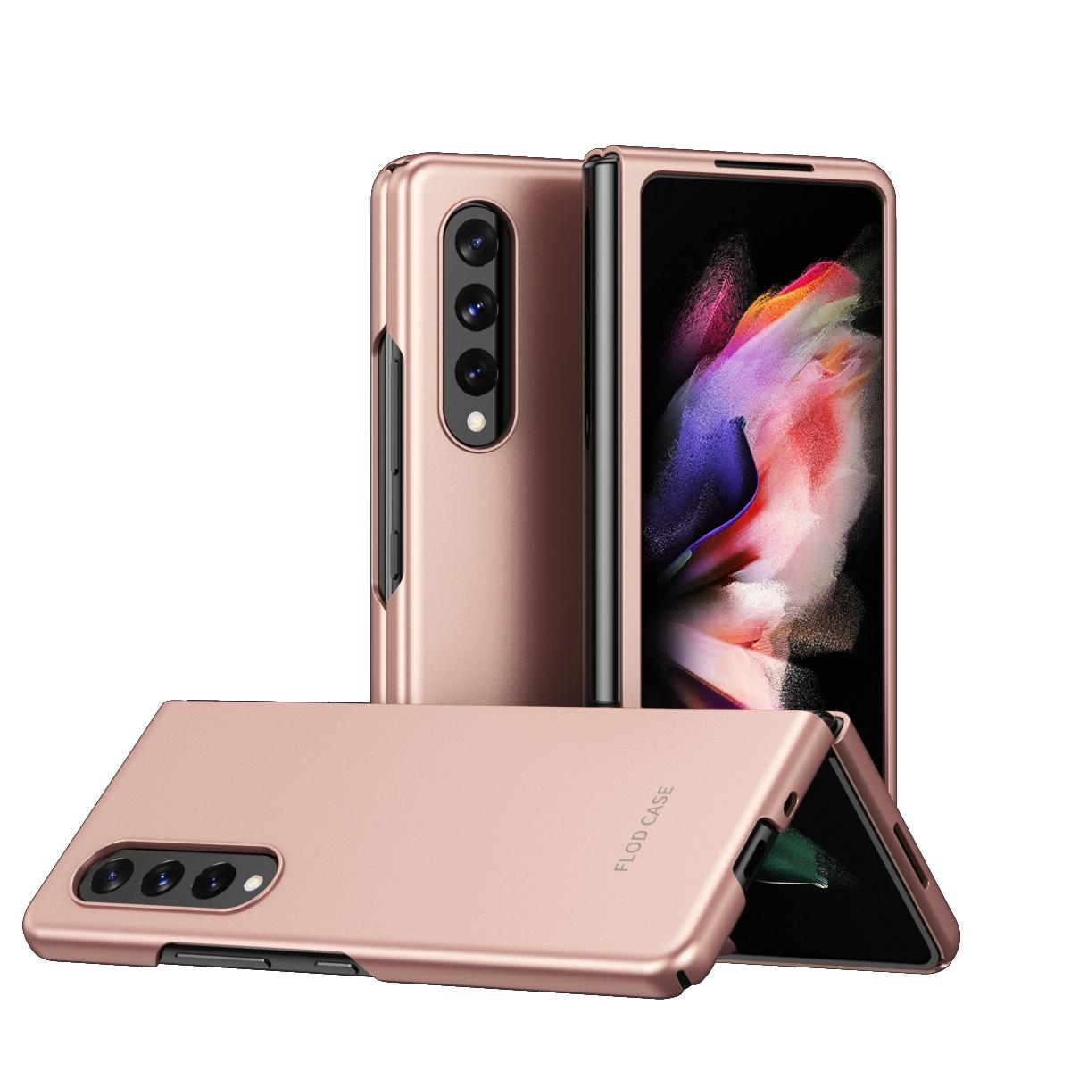V562-E107182300ADE-202503211311-00 For Samsung Galaxy Z Fold4 5G Foldable Shockproof Phone Case - Pink - Image 1