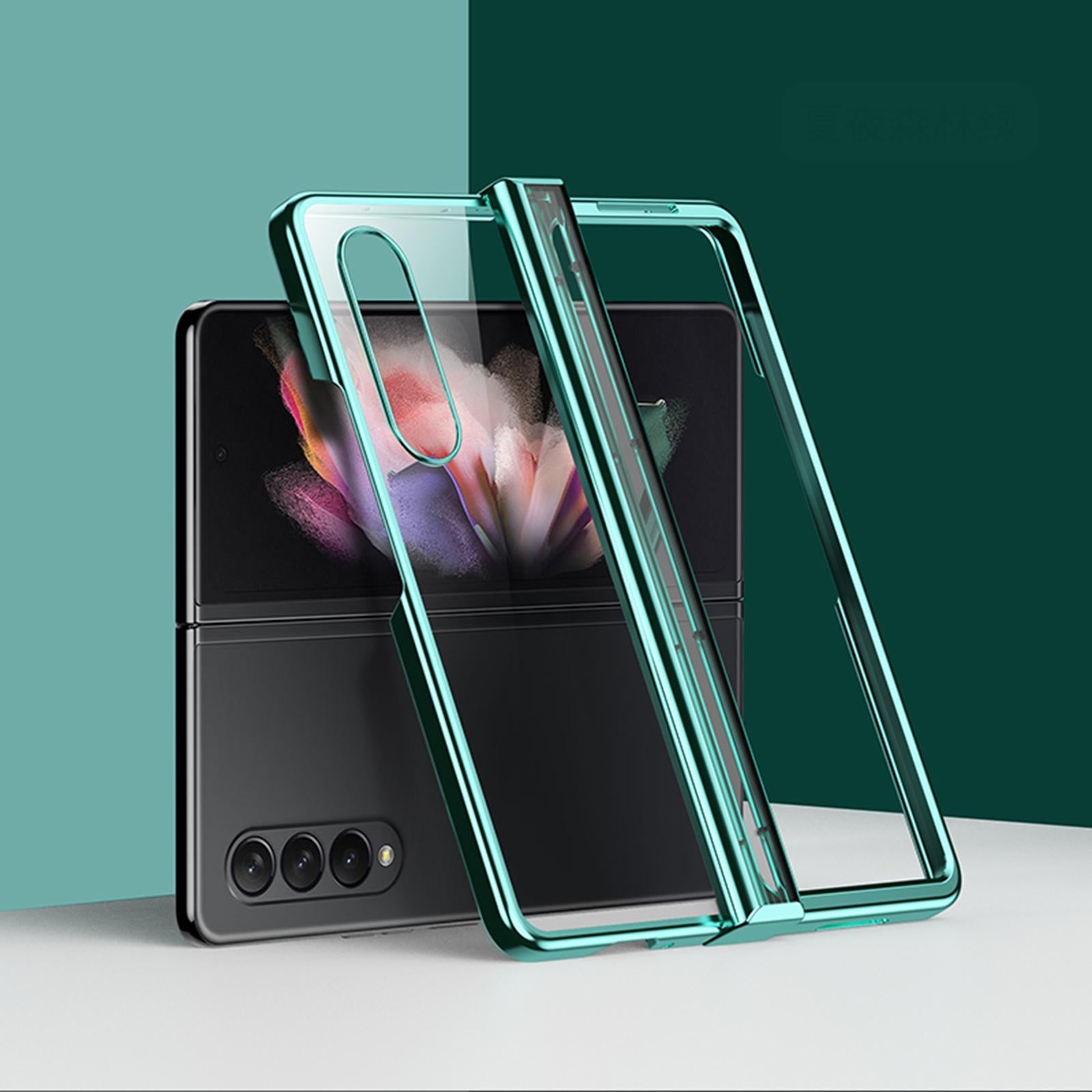 V562-E107392300ADE-202505291322-00 For Samsung Galaxy Z Fold4 5G Shockproof Pc Case - Full Coverage - Green - Image 1