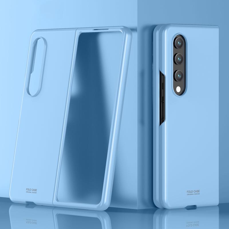 V562-E107733300ADE-202505291245-00 For Samsung Galaxy Z Fold4 5G Shockproof Skin - Breathable & Protective - Blue - Image 1