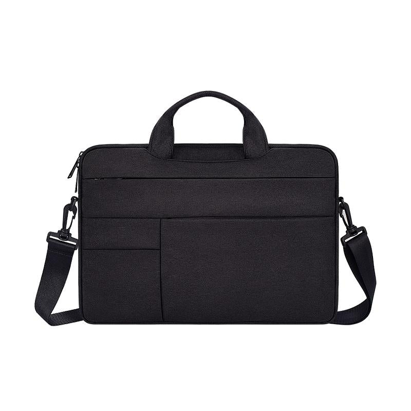 V562-E200047100ADE-202502282231-00 14.1-15.4 Inch Portable Laptop Shoulder Bag in Oxford Cloth & Nylon - Black - Image 1
