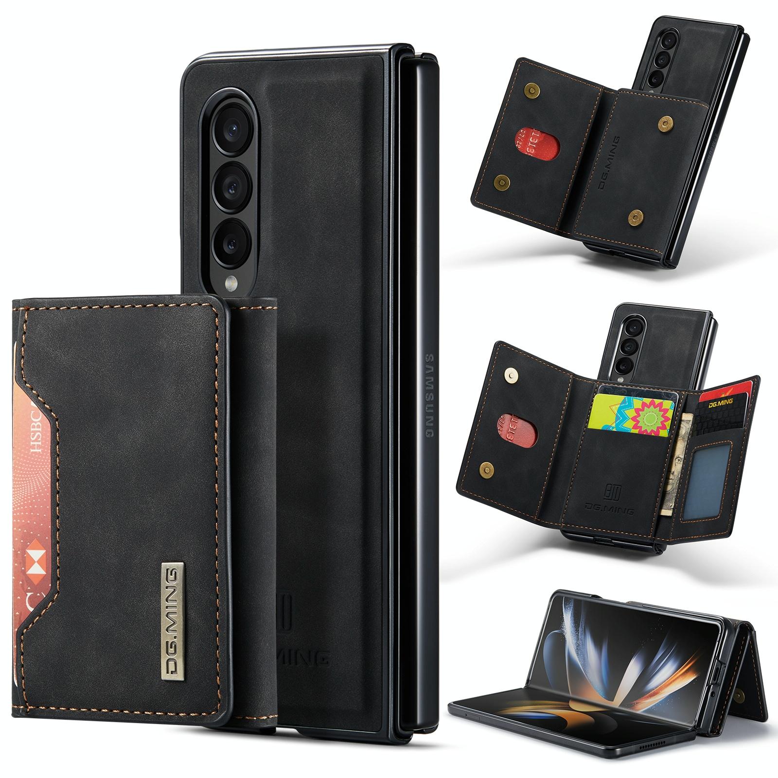 V562-E202216300ADE-202503211506-00 For Samsung Galaxy Z Fold4 5G Multi-Card Phone Case - Fits Dg.Ming M2 Series - Black - Image 1