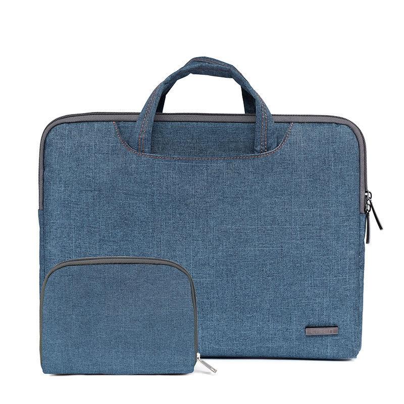 V562-E2027175950DBT-202502282151-00 13.3 Inch Simple Business Laptop Bag With Liner - Ls-116 - Snowflake Nylon Dark Blue - Image 1