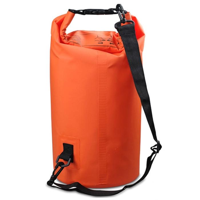 V562-E3985GO-202504251512-00 Waterproof Single Shoulder Bag Dry Sack 15L Capacity - Orange - Image 1