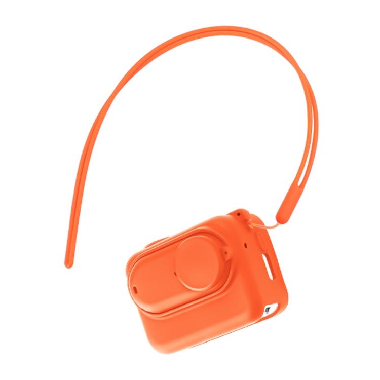 V562-E6056ACD-220244-00 Insta360 Go 3 Silicone Case with Lens Cap and Strap - Orange - Image 1