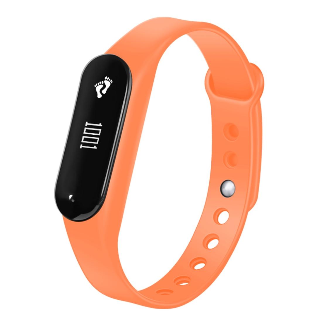 V562-E8630AC-202504252211-00 Bluetooth Smart Bracelet With Heart Rate Monitor And Sleep Tracker - Orange - Image 1