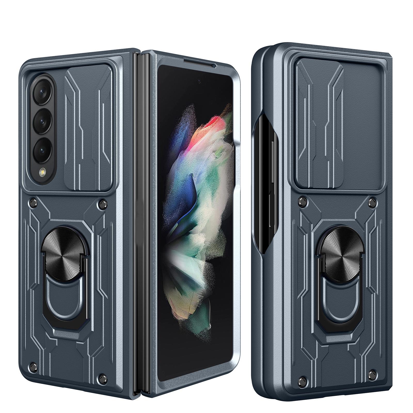 V562-F100512300ADE-202504292046-00 For Samsung Galaxy z Fold4 5G Protective Sliding Camshield Phone Case - Grey - Image 1