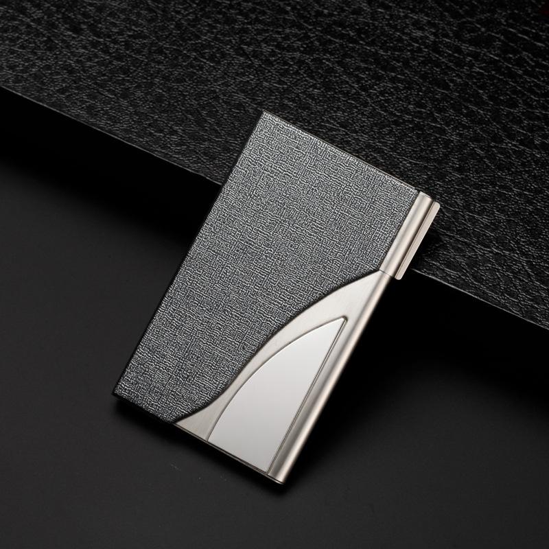 V562-F1036022750DBT-202503281925-00 Stainless Steel Business Card Case Large Capacity - Oracle Gray - Image 1