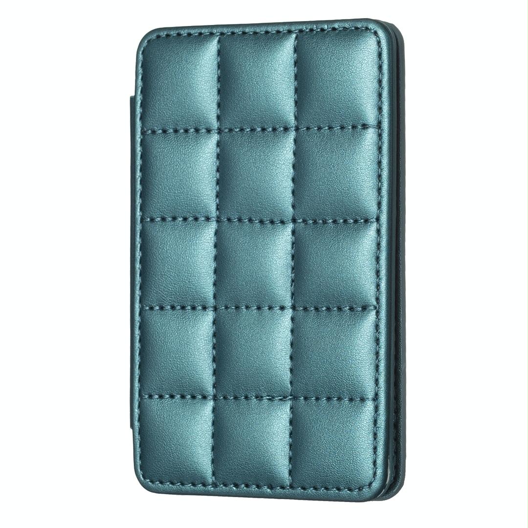 V562-F104439400ADE-202505221820-00 Grid Pattern Card Bag Sticker For Mobile Phones - Green - Image 1